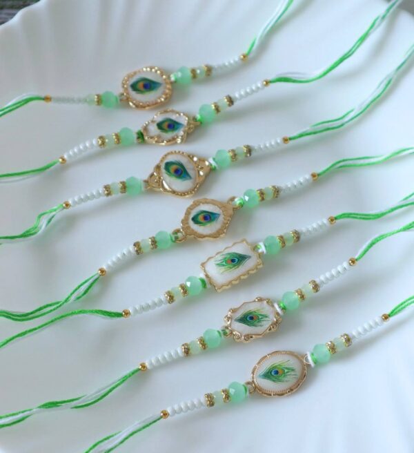 Elegant Mor Pankh Rakhi