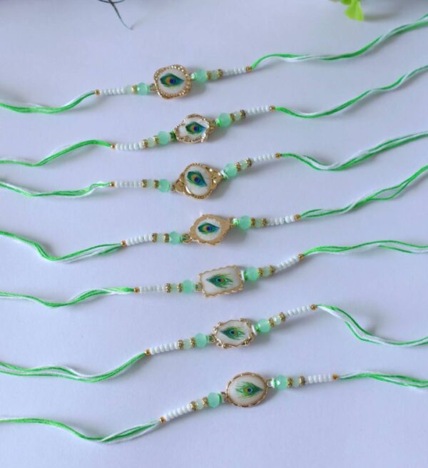 Elegant Mor Pankh Rakhi