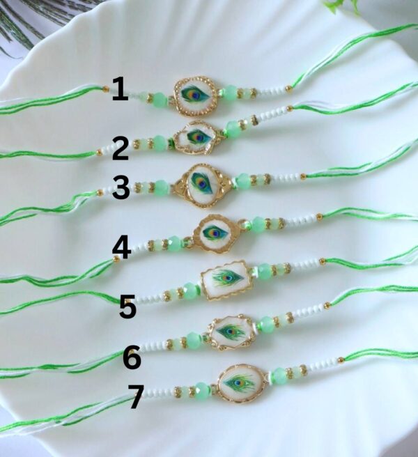 Elegant Mor Pankh Rakhi