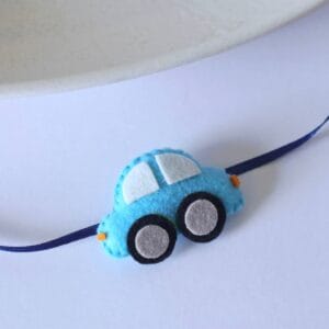 Cool Blue Handmade Car Rakhi