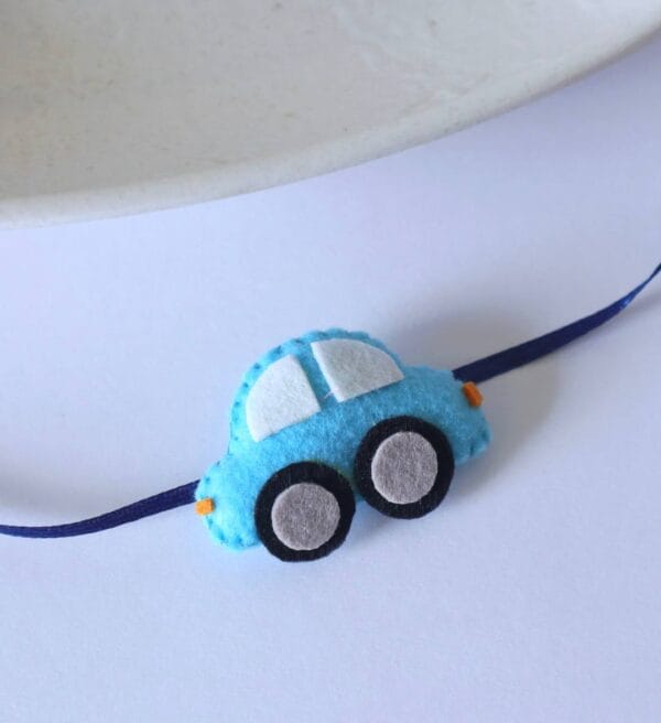 Cool Blue Handmade Car Rakhi