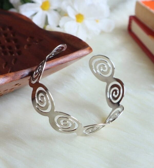 Spiral Swirl Cuff Bracelet
