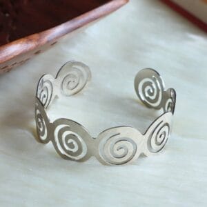 Spiral Swirl Cuff Bracelet
