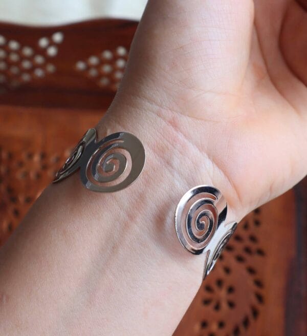 Spiral Swirl Cuff Bracelet
