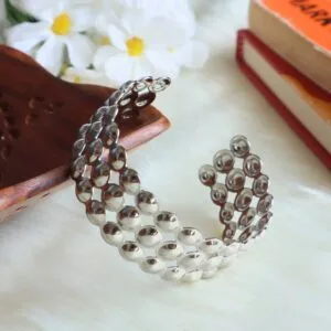 Layered Dotted Cuff Bracelet