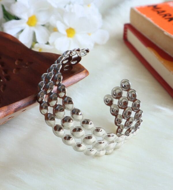 Layered Dotted Cuff Bracelet