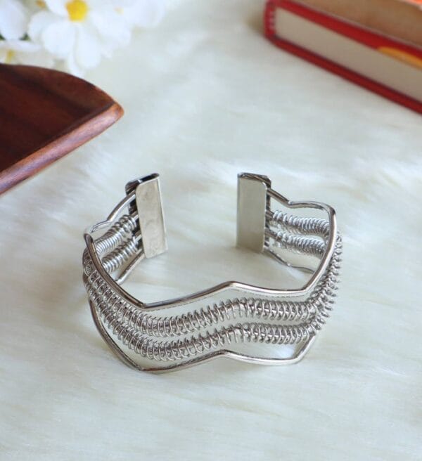 Wavy Wired Cuff Bracelet