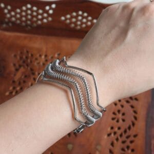 Wavy Wired Cuff Bracelet