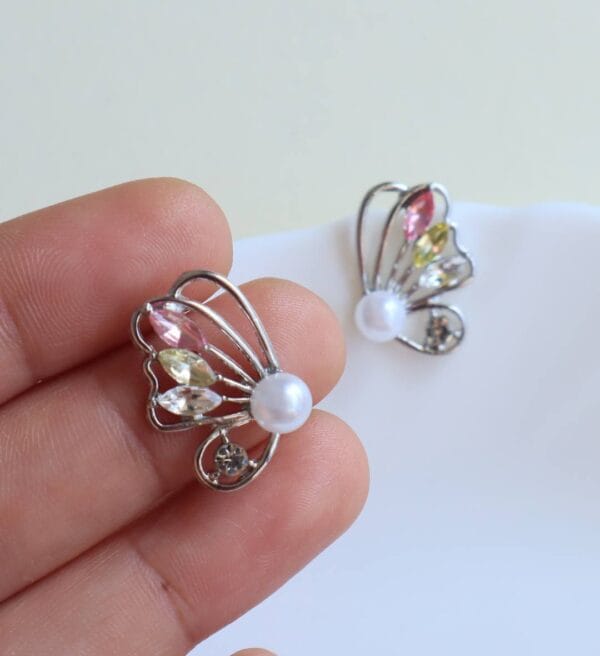 Butterfly Pearl Earrings