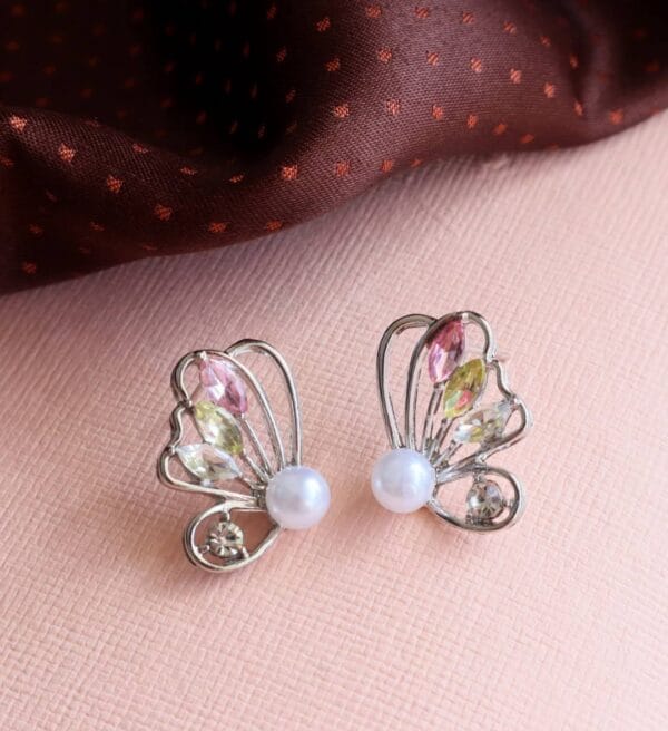 Butterfly Pearl Earrings
