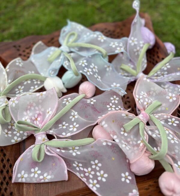 Pastel Tulip Bow Hair Clip