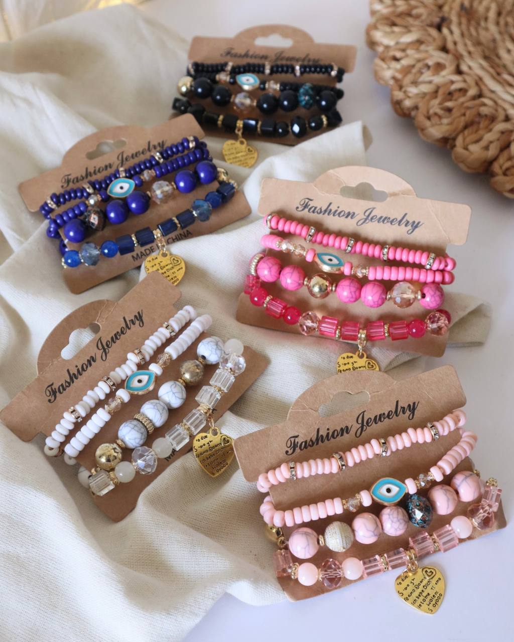 Boho Chic Multilayer Beaded Bracelet Stack