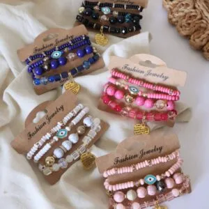 Boho Chic Multilayer Beaded Bracelet Stack
