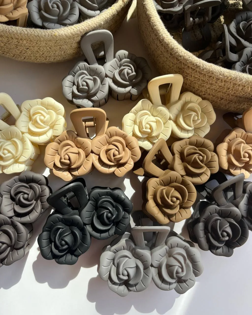 Luxury Matte Rose Hair Claw Clip