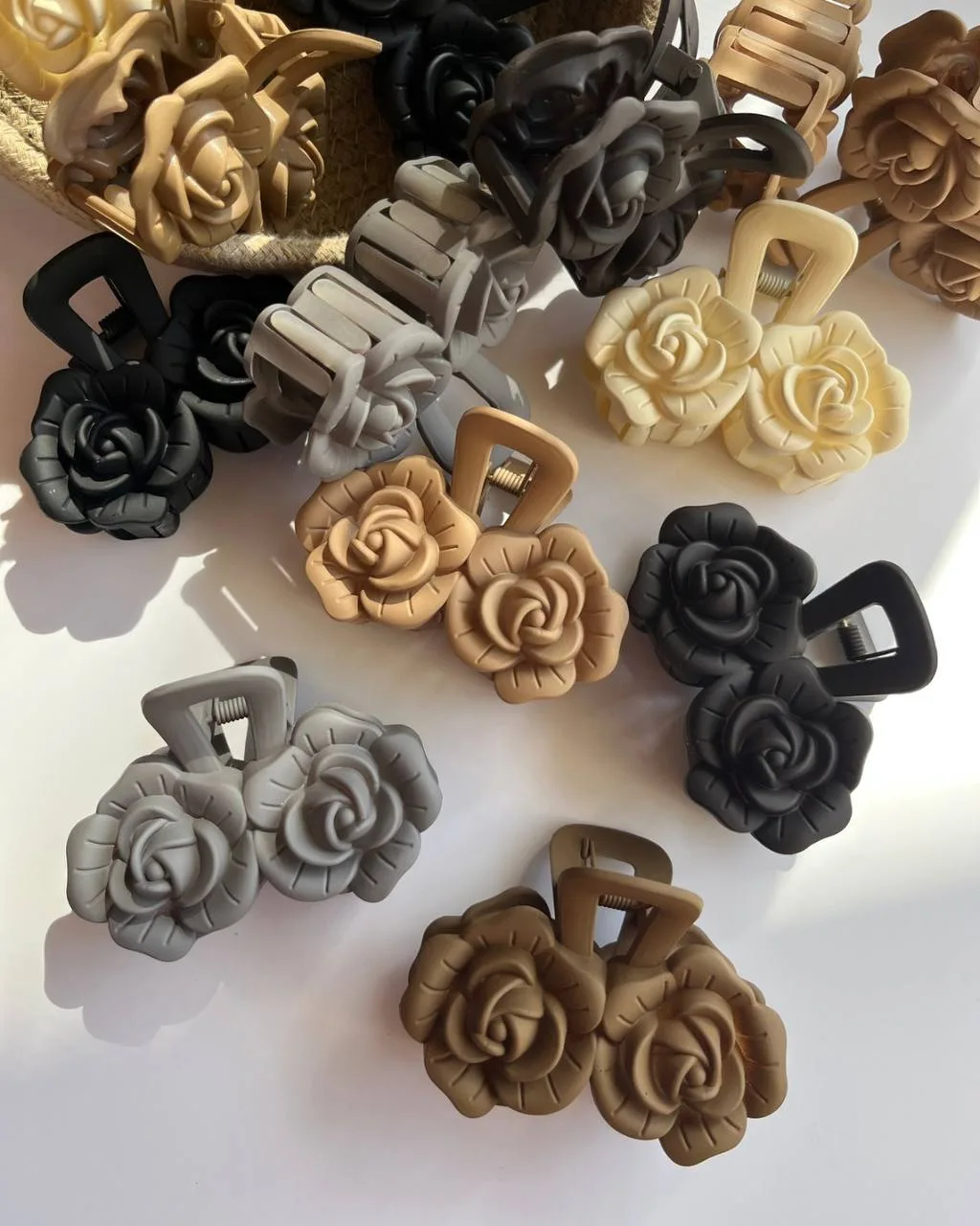 Luxury Matte Rose Hair Claw Clip