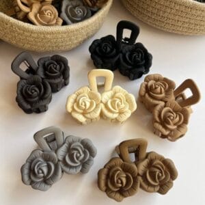 Luxury Matte Rose Hair Claw Clip
