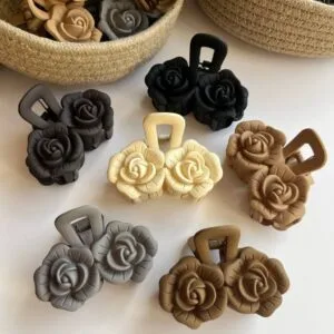 Luxury Matte Rose Hair Claw Clip