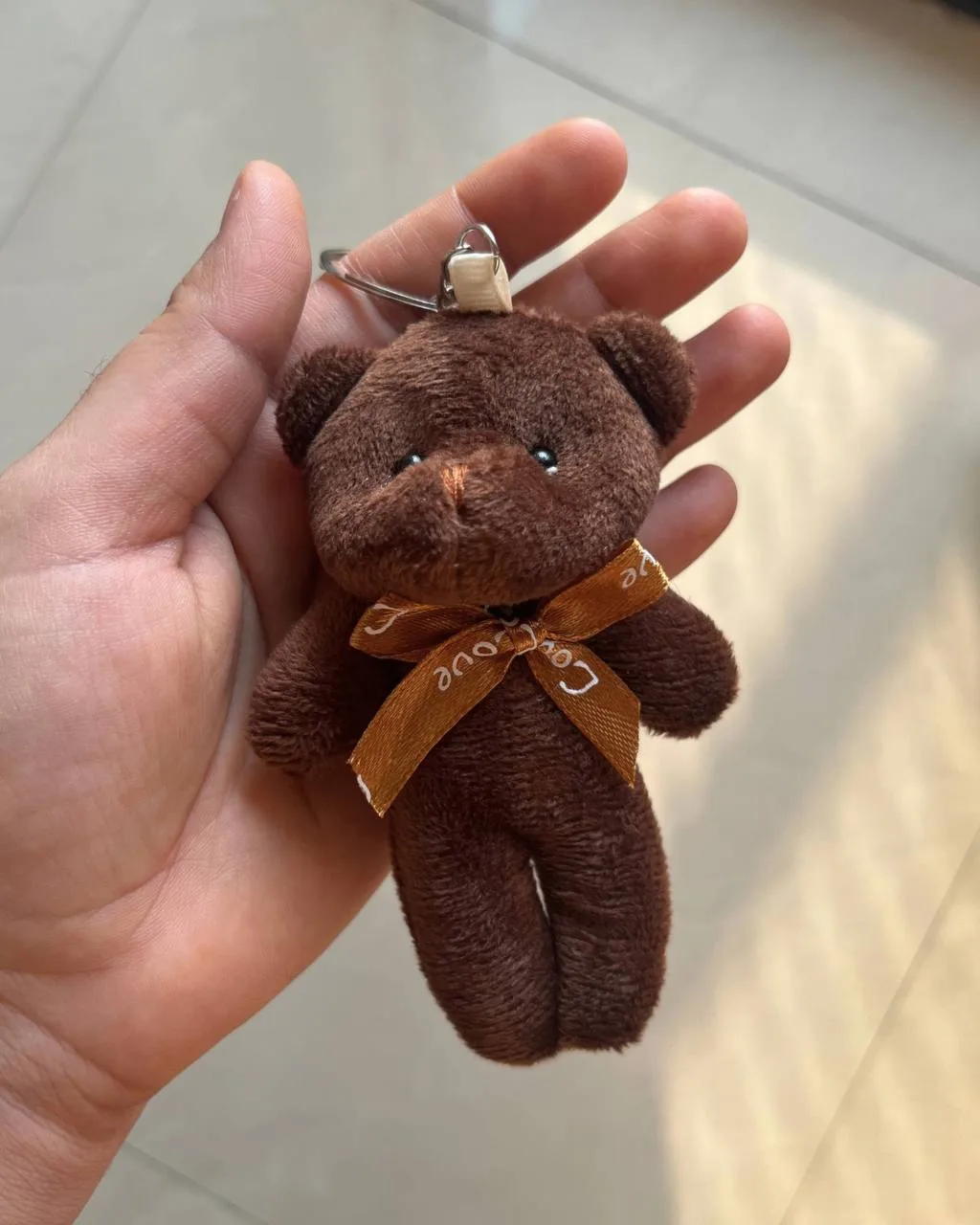 Cute Teddy Bear Keychain-Soft Plush Bag Charm