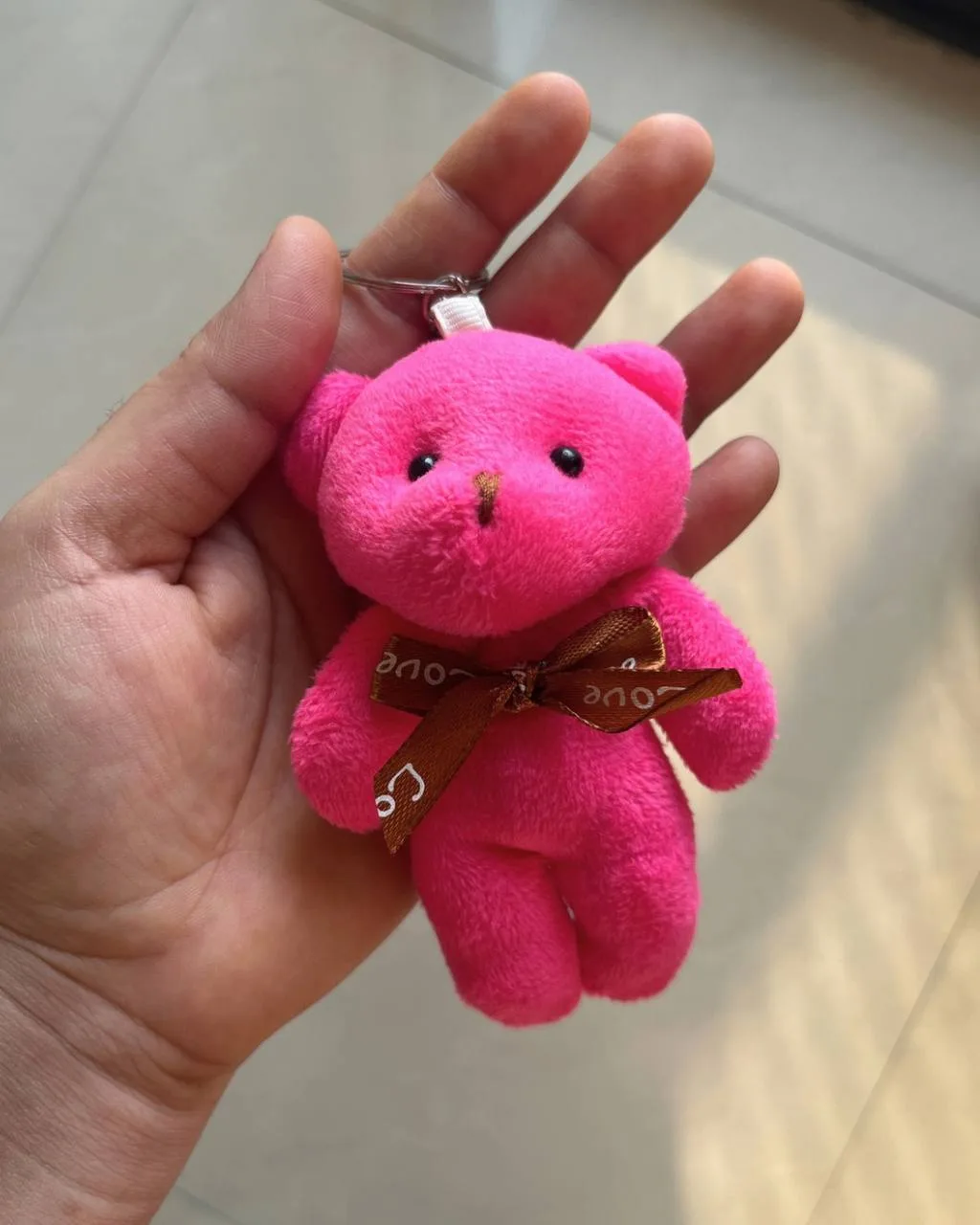 Cute Teddy Bear Keychain-Soft Plush Bag Charm
