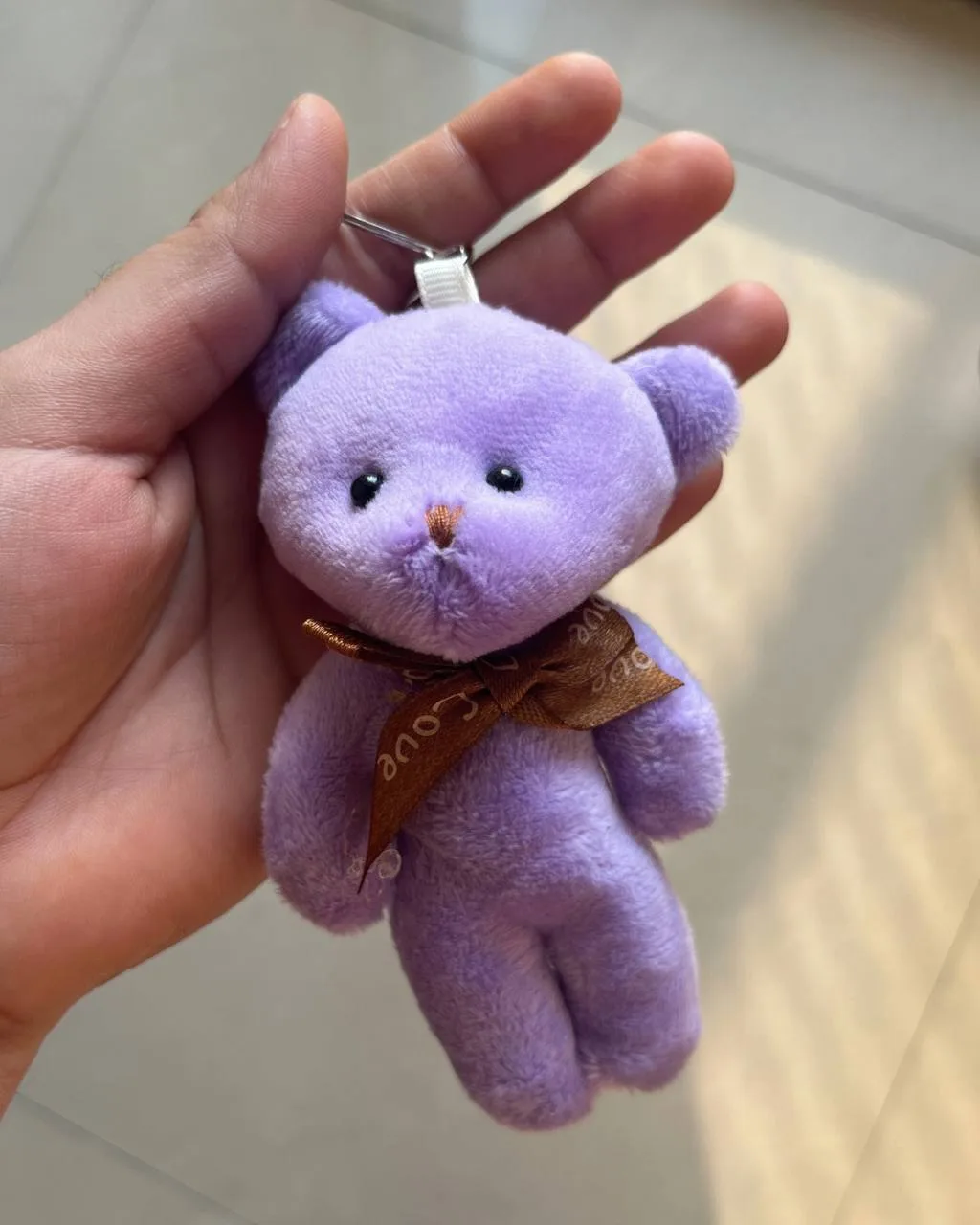 Cute Teddy Bear Keychain-Soft Plush Bag Charm