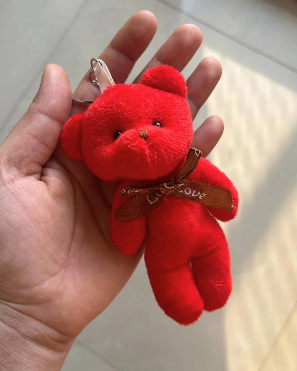 Cute Teddy Bear Keychain-Soft Plush Bag Charm