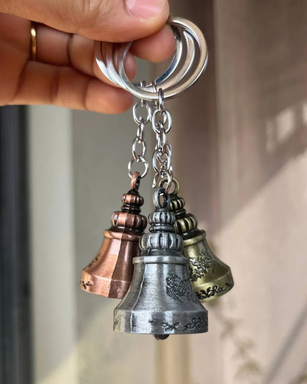 Vintage Guardian Bell Keychain