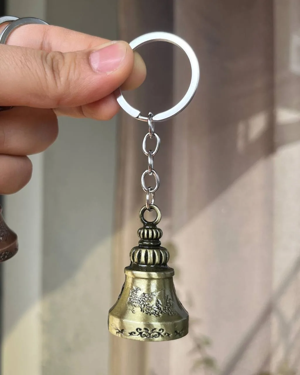Vintage Guardian Bell Keychain