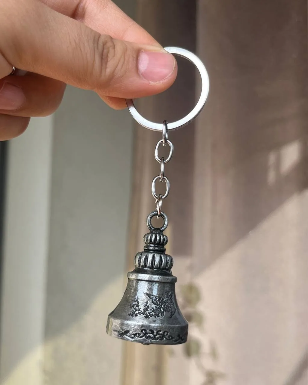 Vintage Guardian Bell Keychain