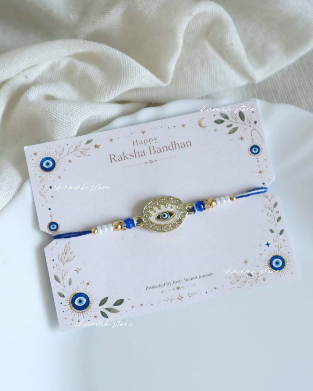 Premium Oval Evil Eye Rakhi