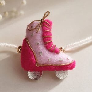 Handmade Felt Roller Skate Rakhi for Kids