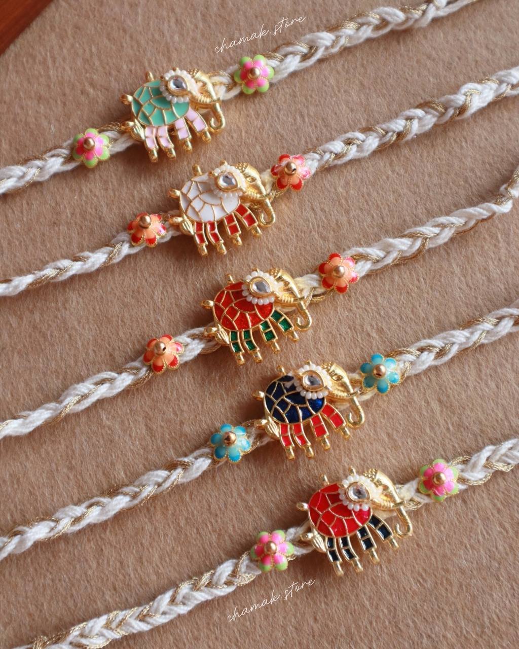 Handcrafted Elephant Charm Rakhi