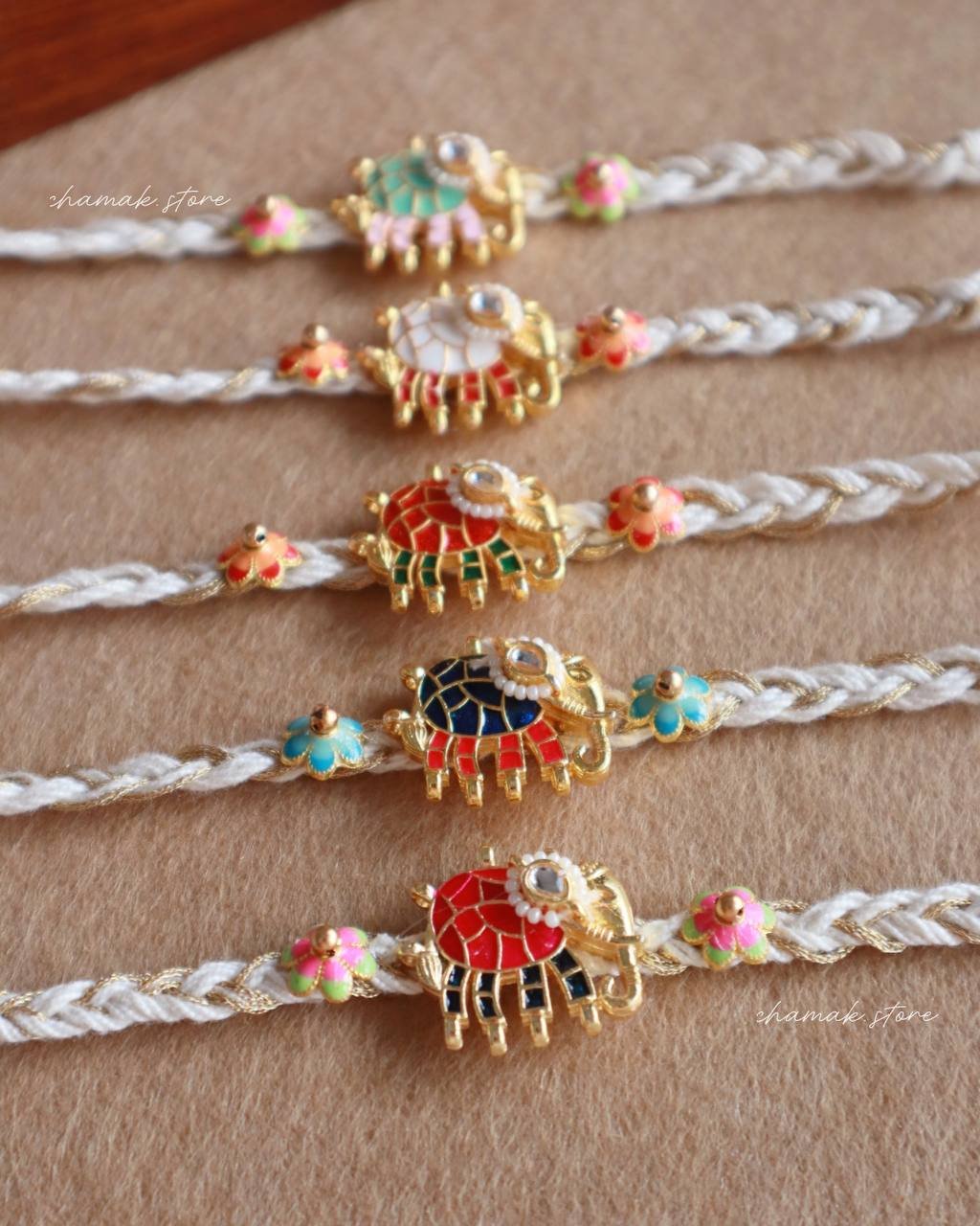 Handcrafted Elephant Charm Rakhi