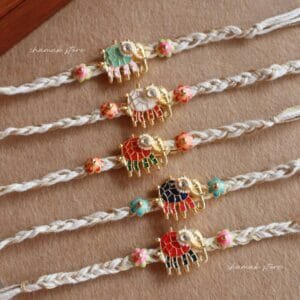 Handcrafted Elephant Charm Rakhi