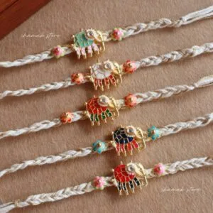Handcrafted Elephant Charm Rakhi