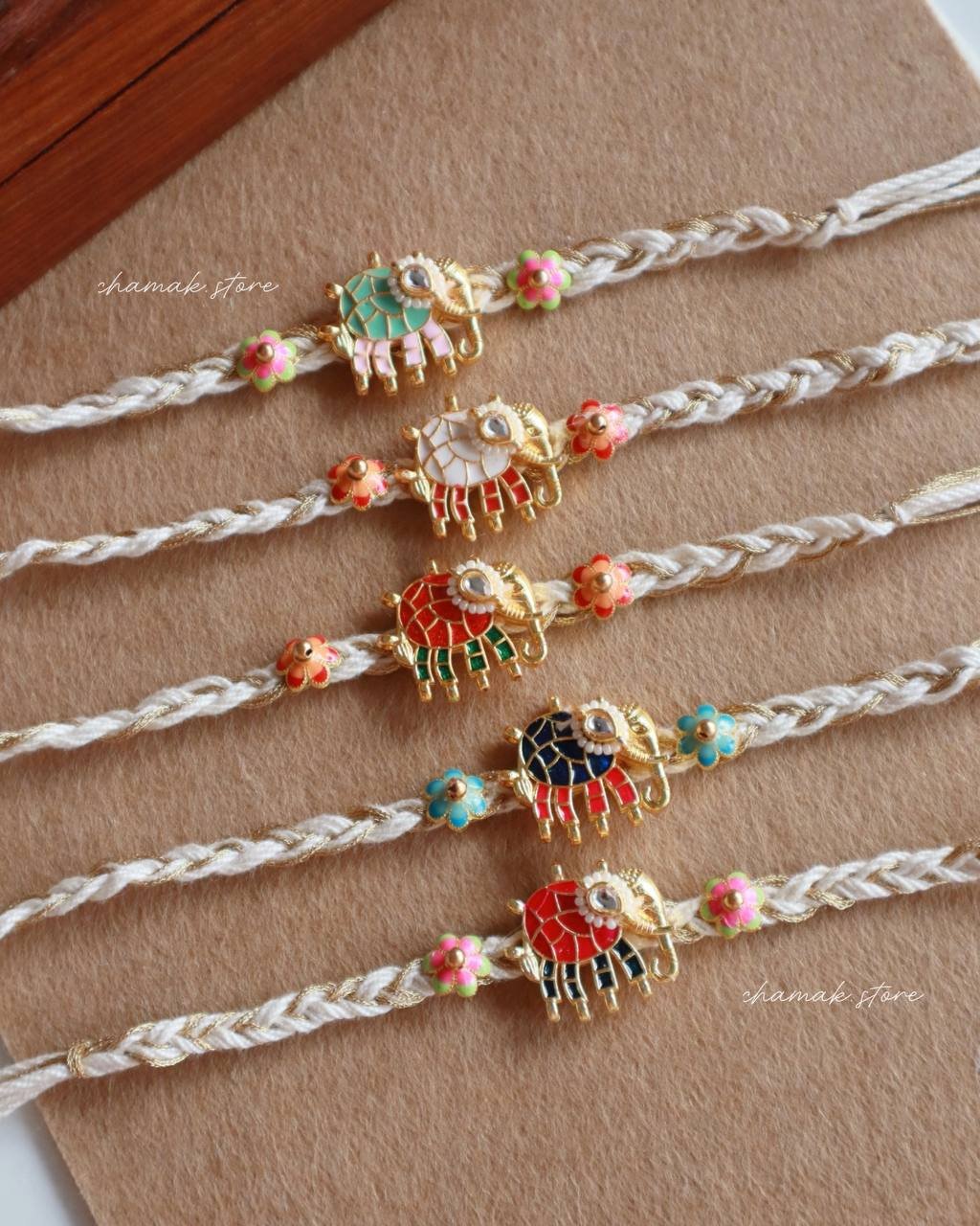 Handcrafted Elephant Charm Rakhi