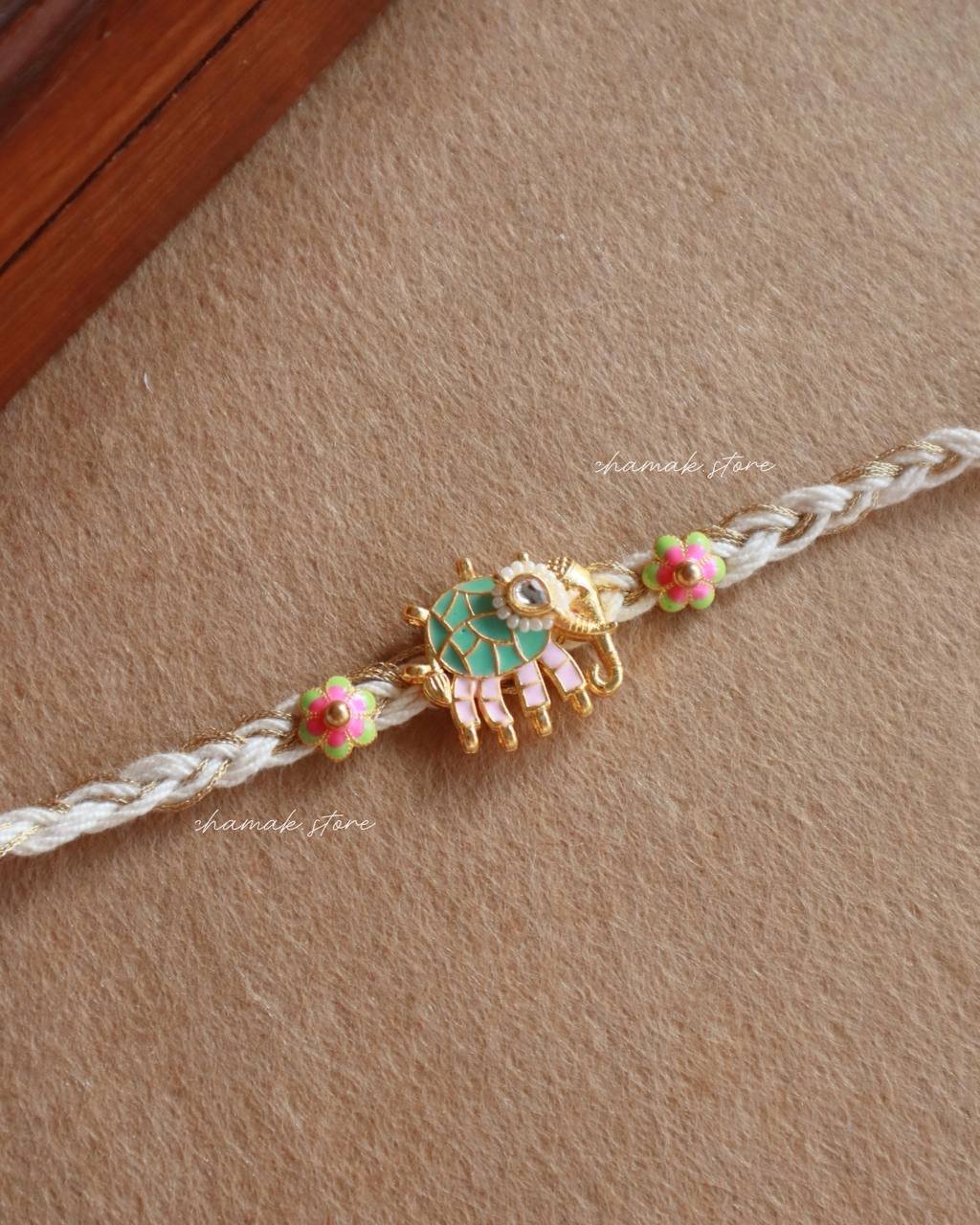 Handcrafted Elephant Charm Rakhi