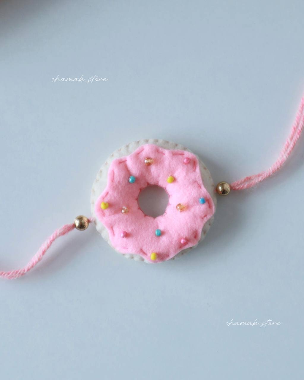 Handmade Donut Felt Rakhi