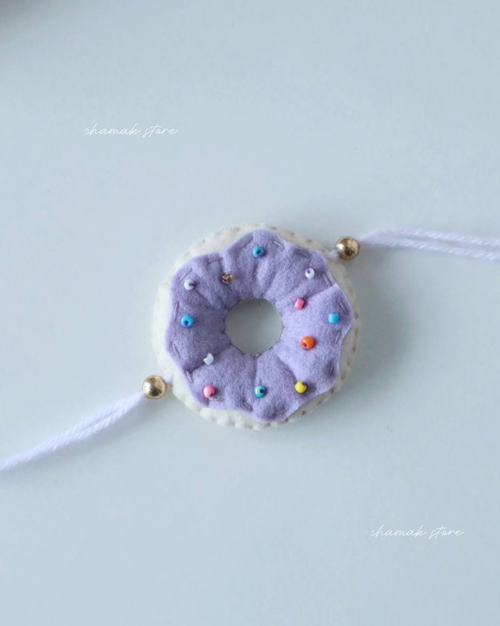 Handmade Donut Felt Rakhi