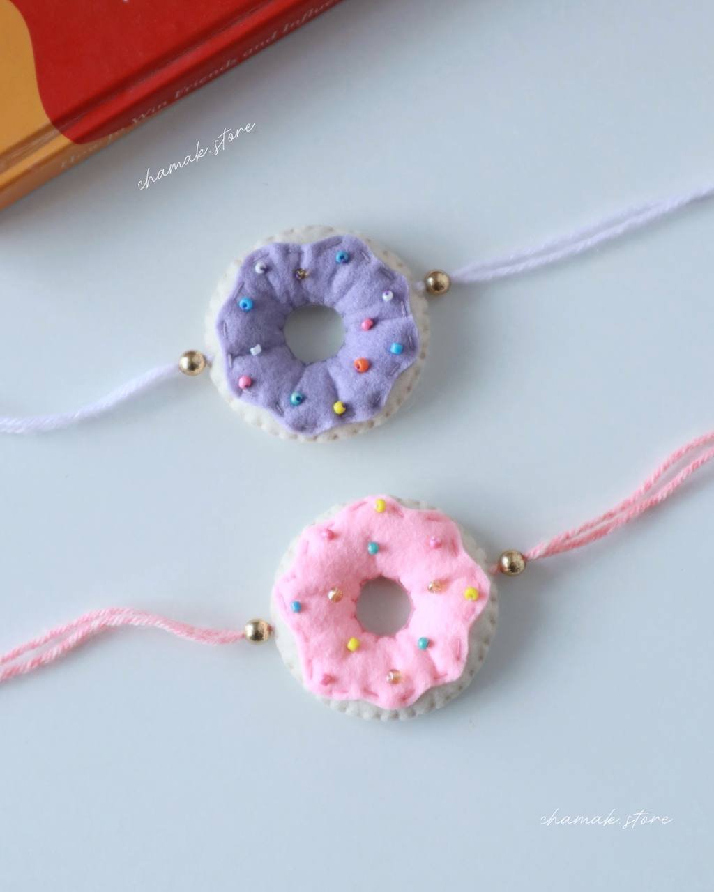 Handmade Donut Felt Rakhi