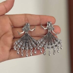 Oxidised Navratri Garba Dandiya Dancing Earrings